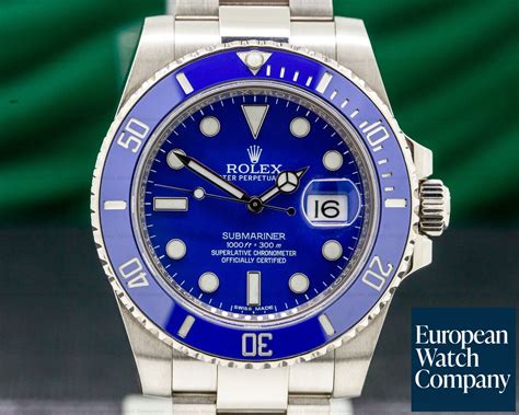 blue face white gold rolex|rolex submariner blue gold silver.